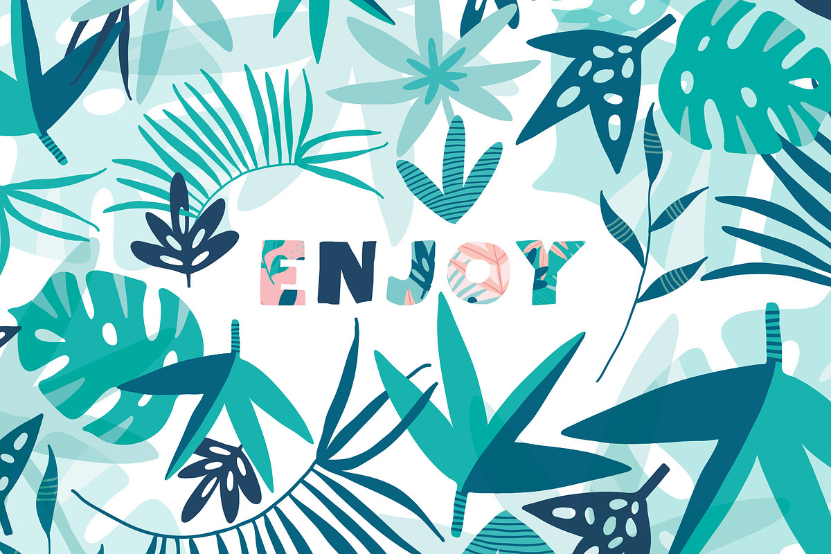 Abstract Leaves Designer Pack, a Texture Illustration by FourLeafLover (Photo 16 of 16)