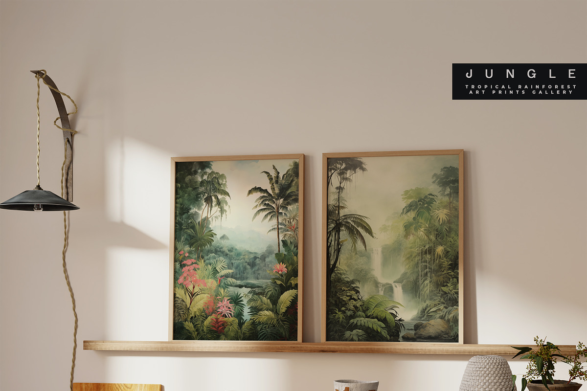 TROPICAL JUNGLE PRINTS GALLERY, a Background Graphic by Lana Elanor (Photo 2 of 10)
