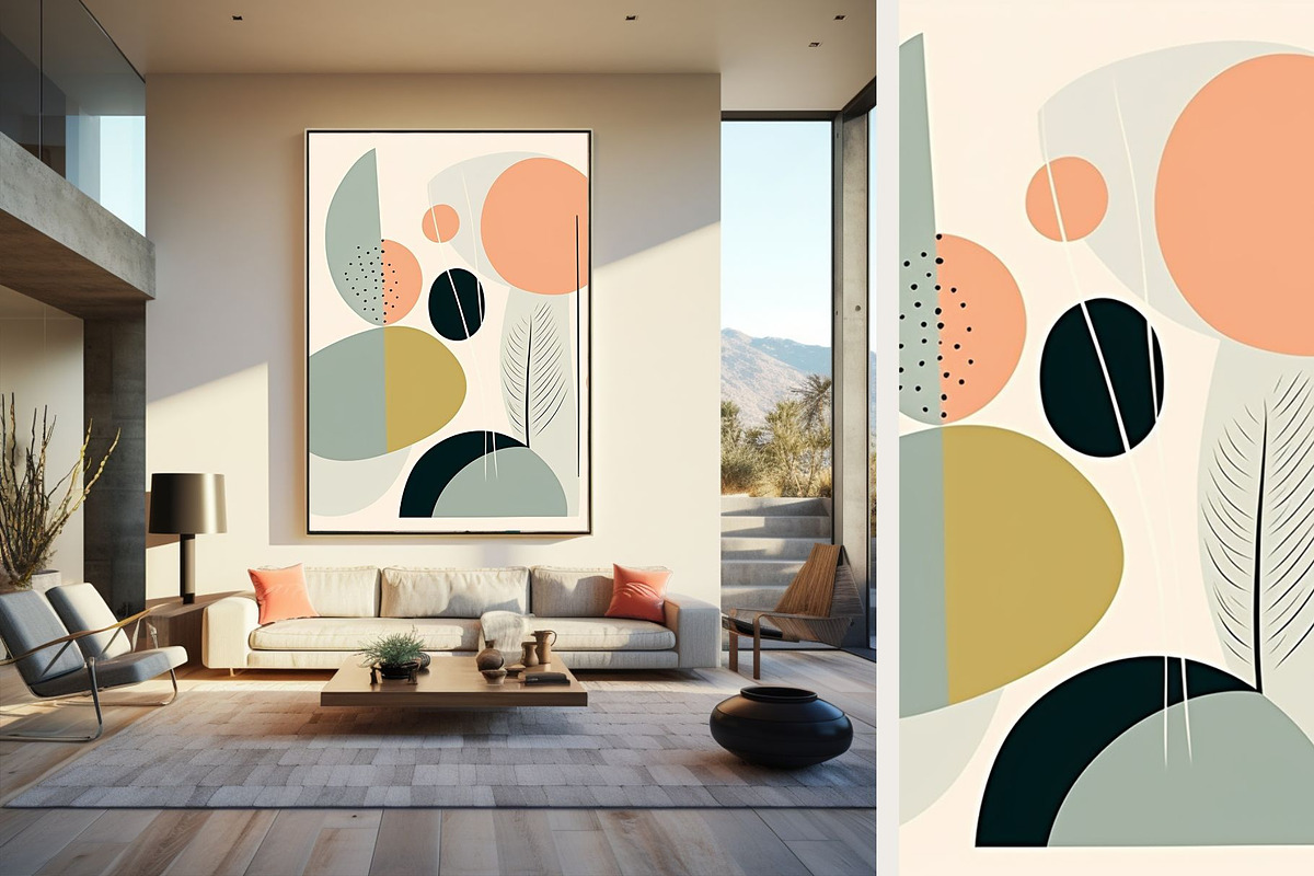 12 light green beige boho art print, a Decorative Illustration by ARTOZEN DIGITAL (Photo 12 of 13)