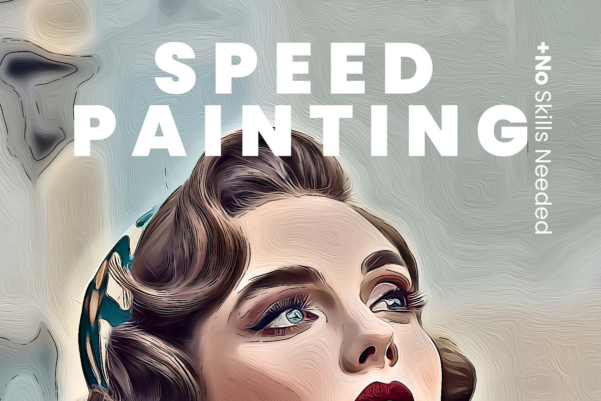Speed Oil Painting Photoshop Action, an Action Add-On by MRI STUDIO (Photo 3 of 17)