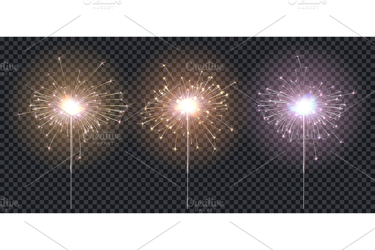 Sparklers or bengal fire, an Object Graphic by Flying tambourine