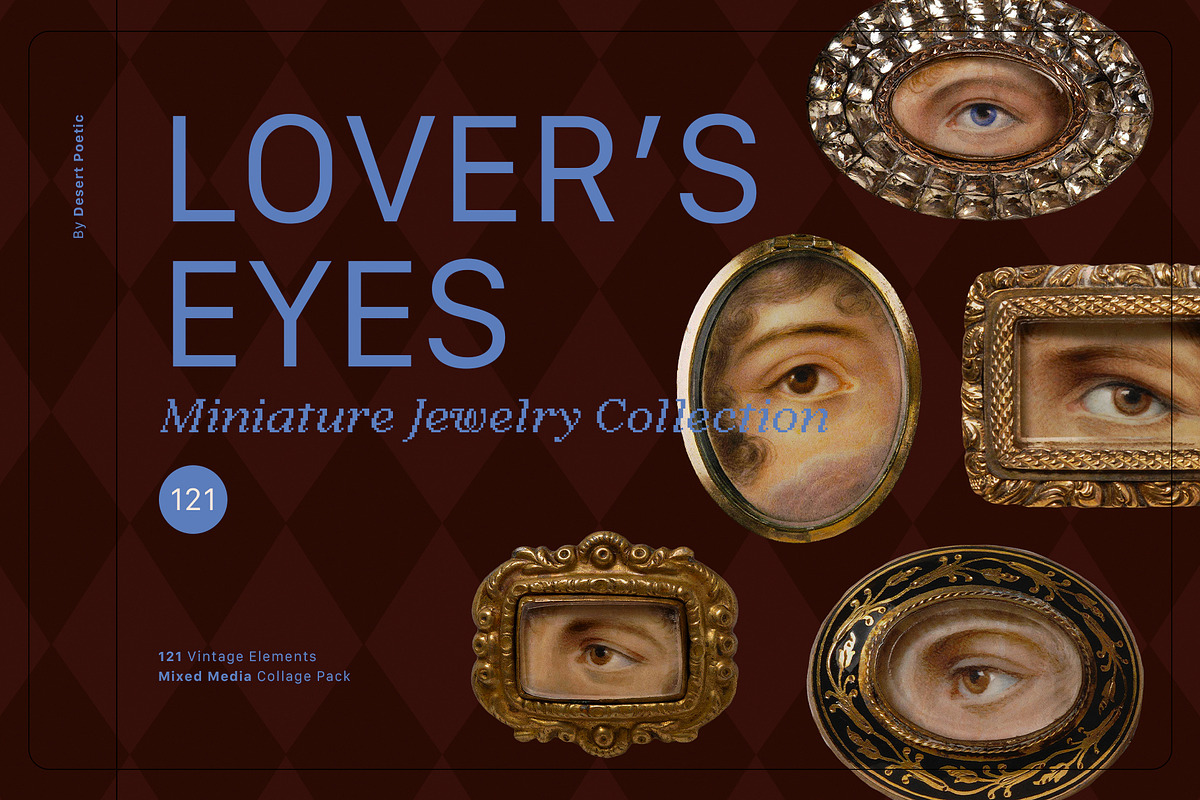 LOVER'S EYES Collage Pack, an Object Graphic by Desert Poetic (Photo 1 of 15)