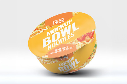 Instant Food Bowl Mock-Up, a Packaging Mockup by Xtrahive