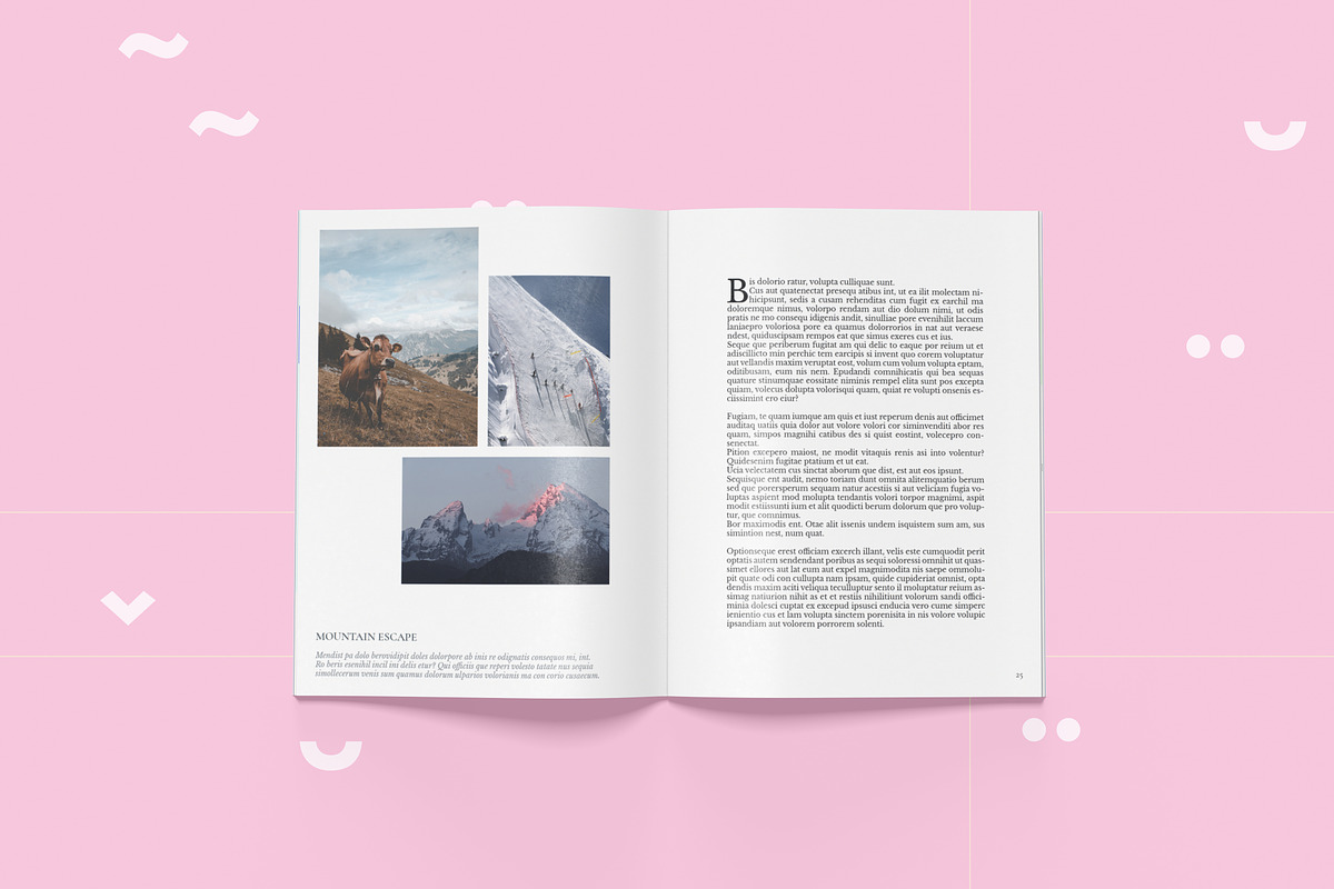 Core - Letter size Magazine Template, a Magazine Template by Tèrso. (Photo 6 of 10)