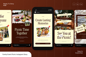 Family Event Picnic Instagram Story, a Social Media Template by Annora Studio
