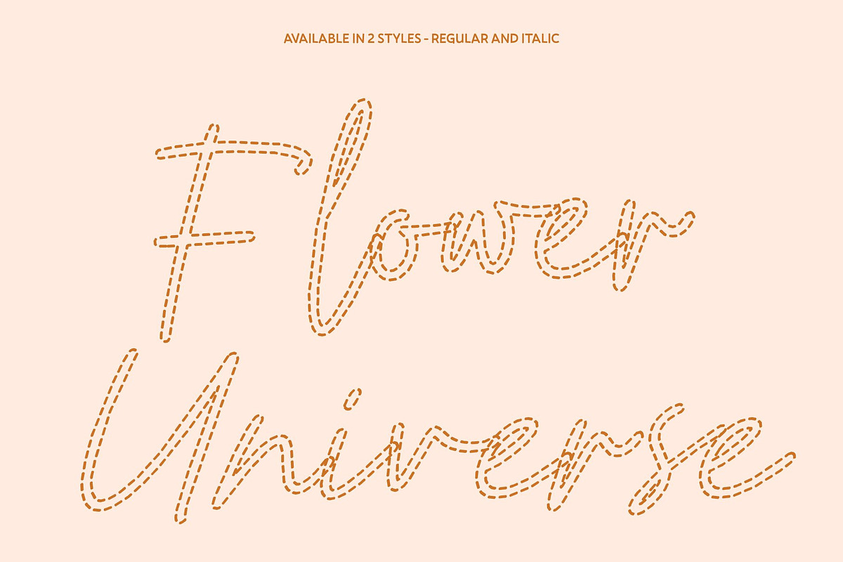 CS Mileya Dashed, a Script Font by Craft Supply Co. (Photo 3 of 8)