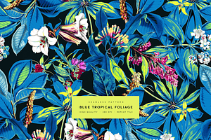 Blue Tropical Foliage