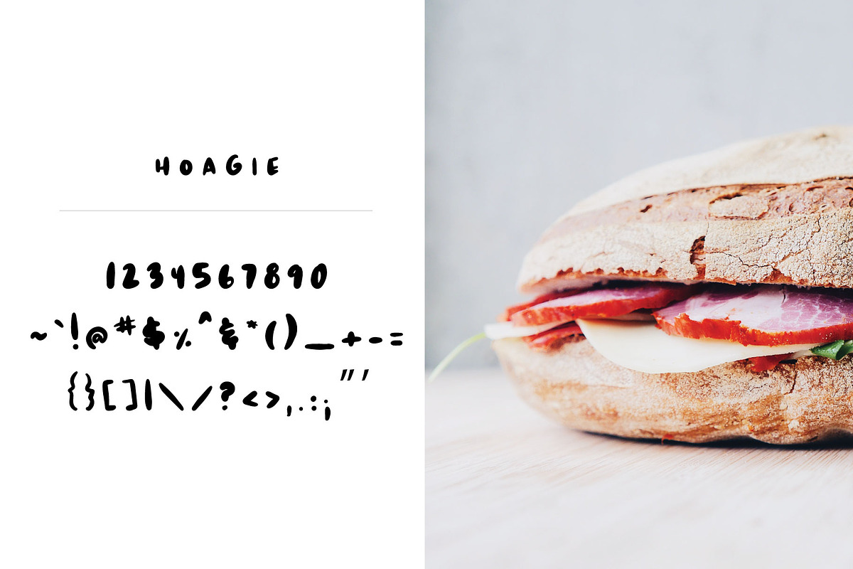 Hoagie Brush Font preview 3