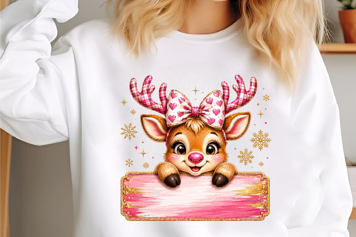 Custom Name Reindeer Christmas, a Seasonal Illustration by designcity5 (Photo 2 of 4)