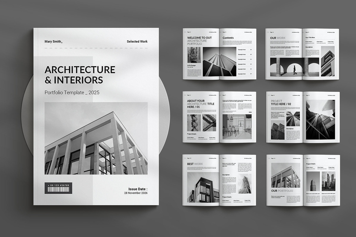 Architecture Brochure Template, a Brochure Template by Seeing-art (Photo 1 of 11)