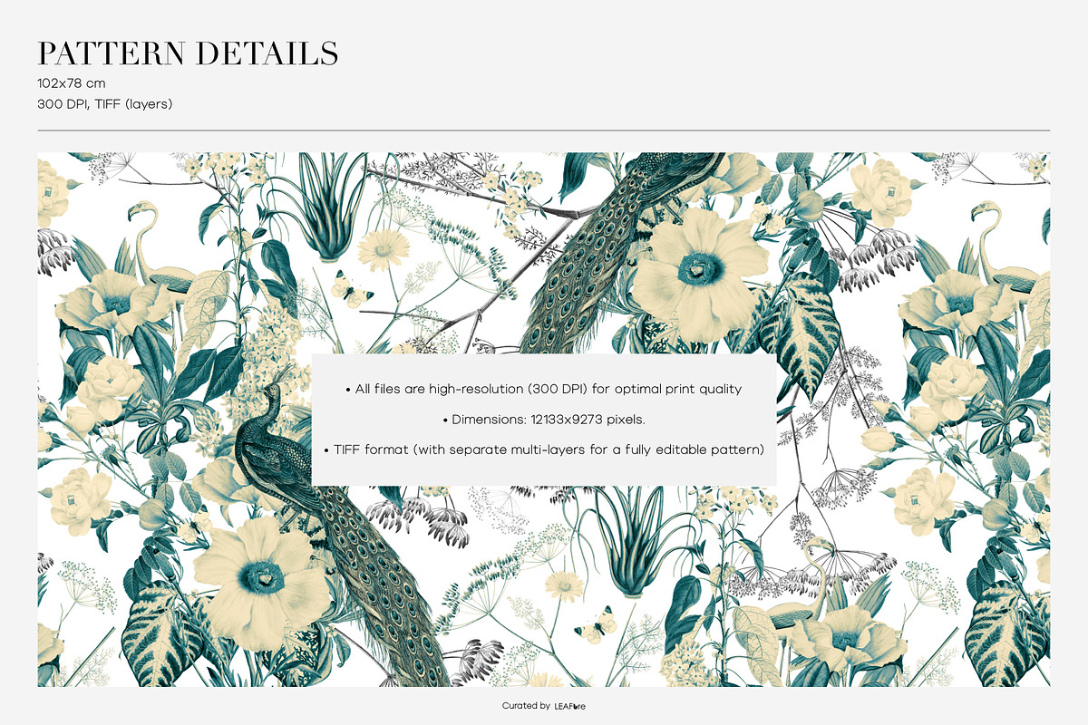 Botanical Floral Patterns & Motifs, a Pattern Graphic by LEAFure (Photo 2 of 10)