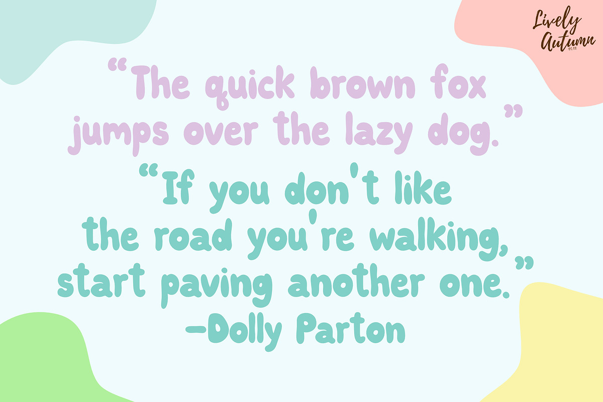 Mellow Font | Chubby Sans Serif Font, a Sans Serif Font by LivelyAutumn11.11 (Photo 4 of 4)