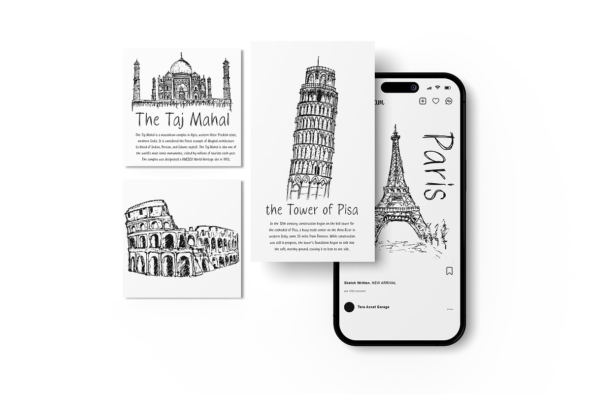 Sketch Written Display Font, a Handwritten Font by Tera Asset Garage (Photo 7 of 8)