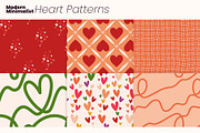 Modern Minimalist Heart Patterns, a Pattern Graphic by moja doodle (Thumbnail 6 of 8)
