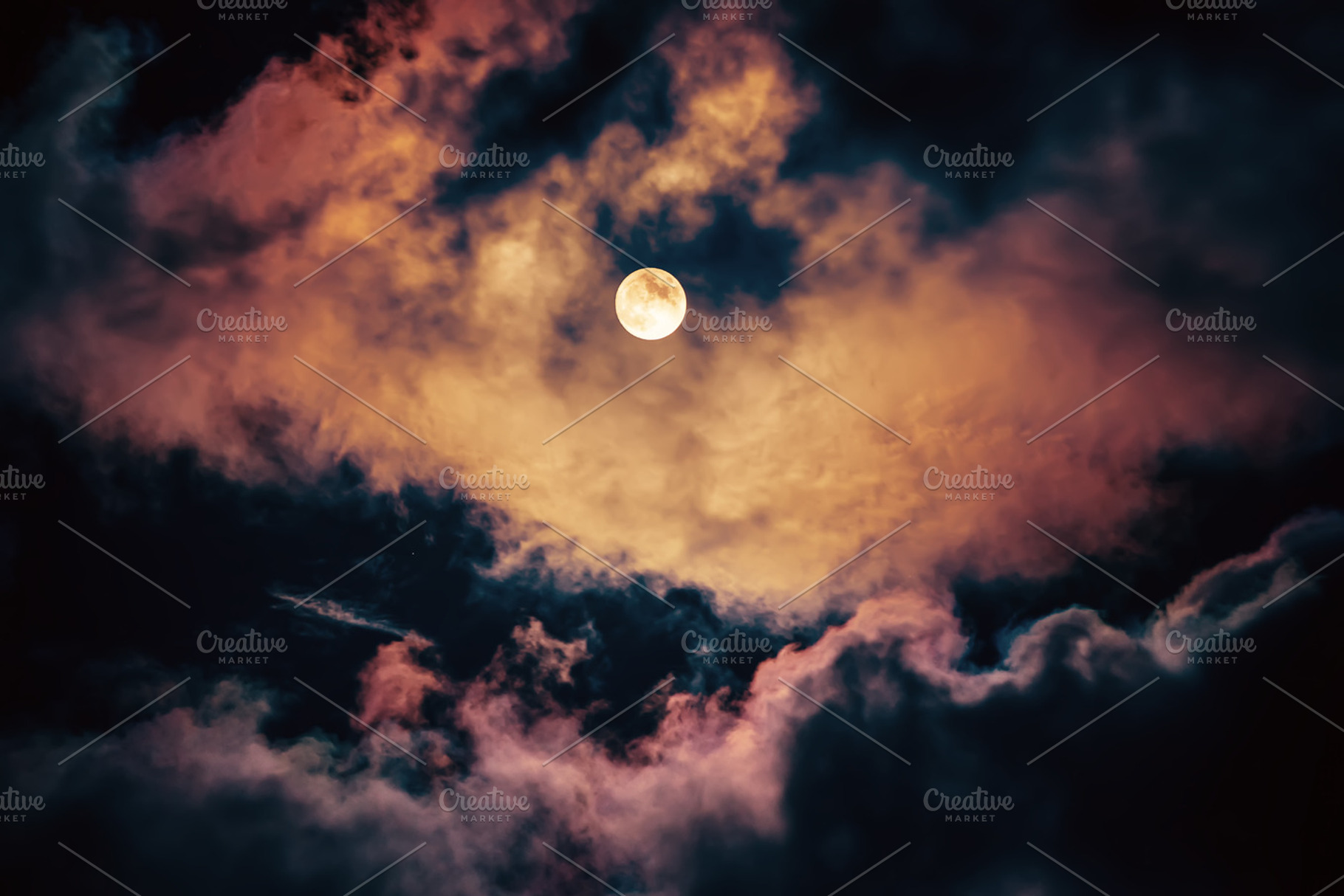 The moon on the dark sky stock photo containing sky and moon, a Nature  Photo by, image size:1820x1214