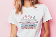 Valentine Bookish Clipart, an Education Illustration by JulzaArt (Thumbnail 3 of 7)