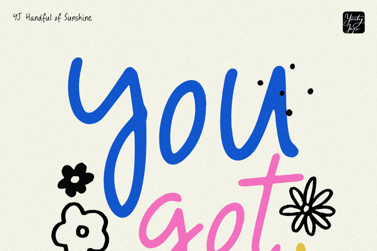 YJ Handful of Sunshine, a Script Font by YENTY JAP CO (Photo 17 of 20)