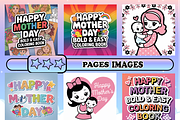 Happy Mothers Day Coloring Book, a Seasonal Illustration by Design Zone (Thumbnail 2 of 5)