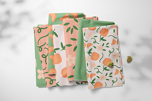 Just Peachy - 9 Seamless Patterns