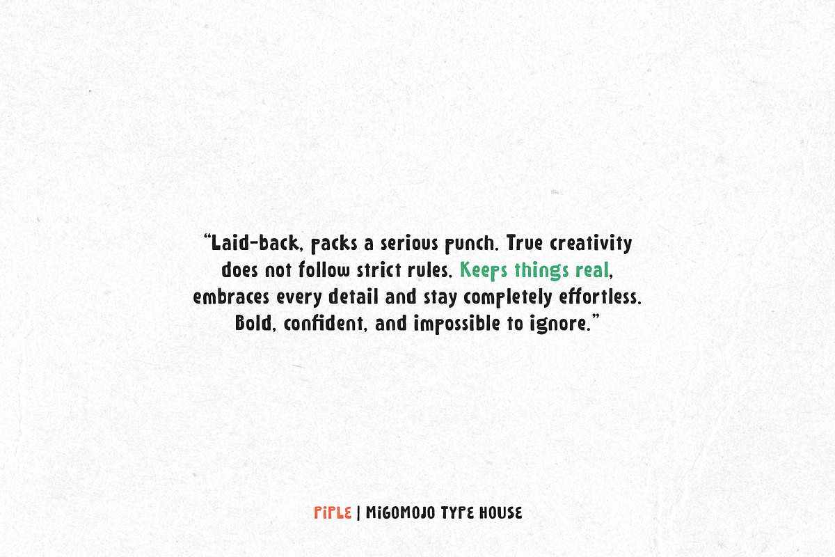 PiPLE - Organic Hand Drawn Font, a Handwritten Font by Migomojo Type House (Photo 6 of 10)