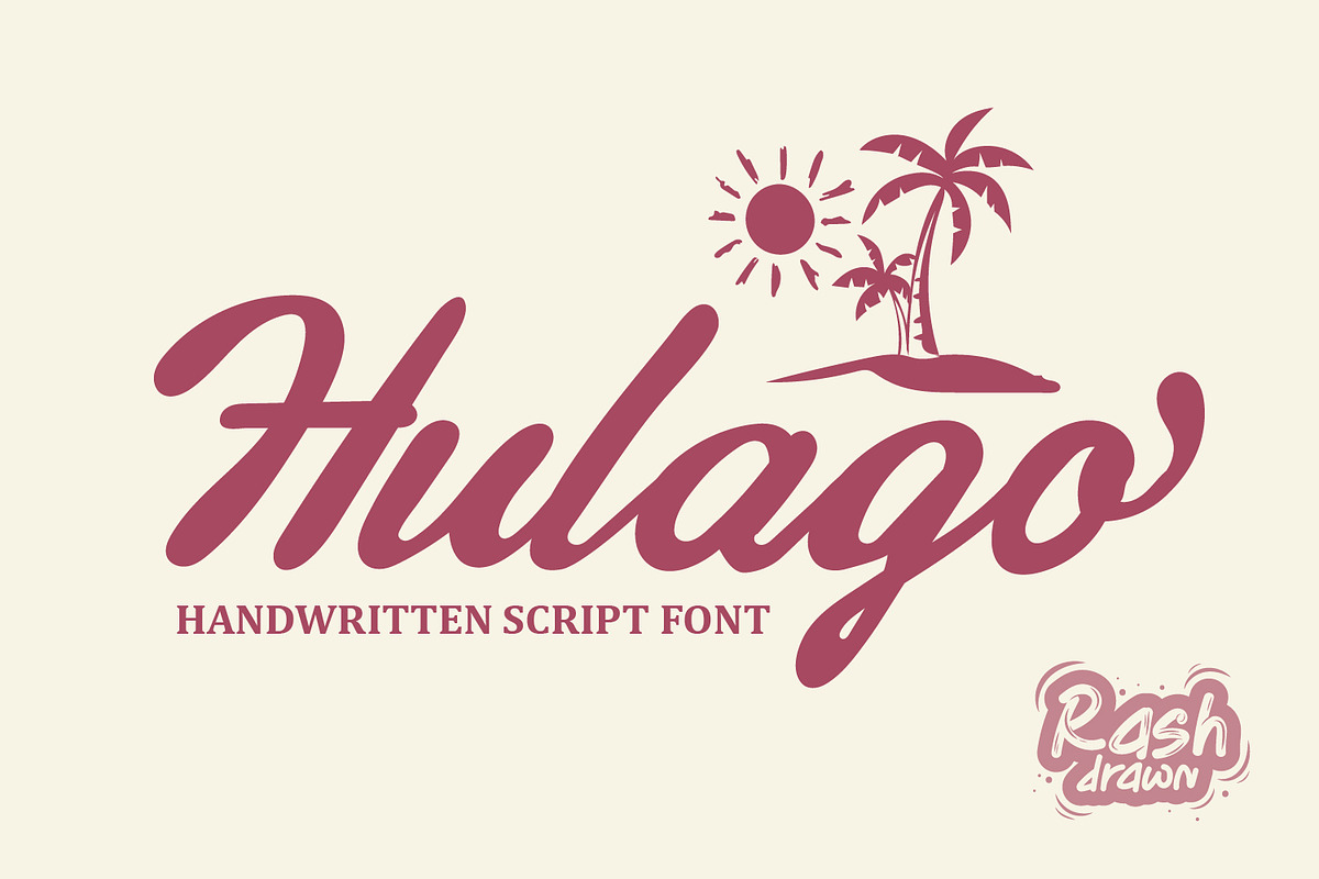 Hulago, a Font by Rashdrawn (Photo 1 of 7)