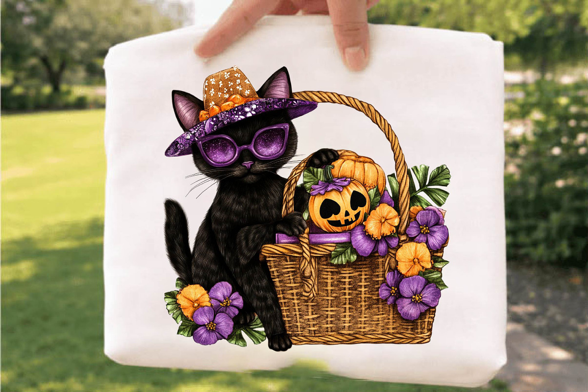 Cute Cat Summer ween Clipart, an Animal Illustration by SVGArt (Photo 3 of 3)