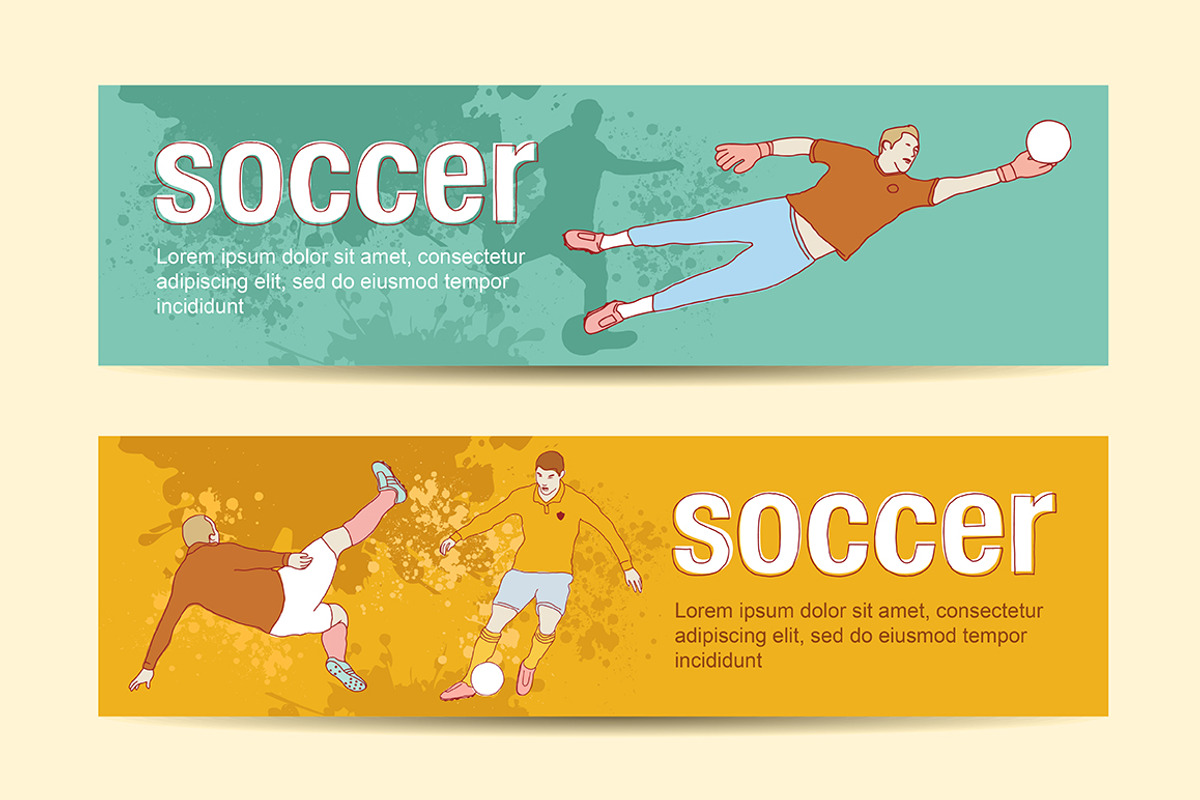 Soccer hand drawn vector, an Illustration by Pencil Coffee (Photo 2 of 2)