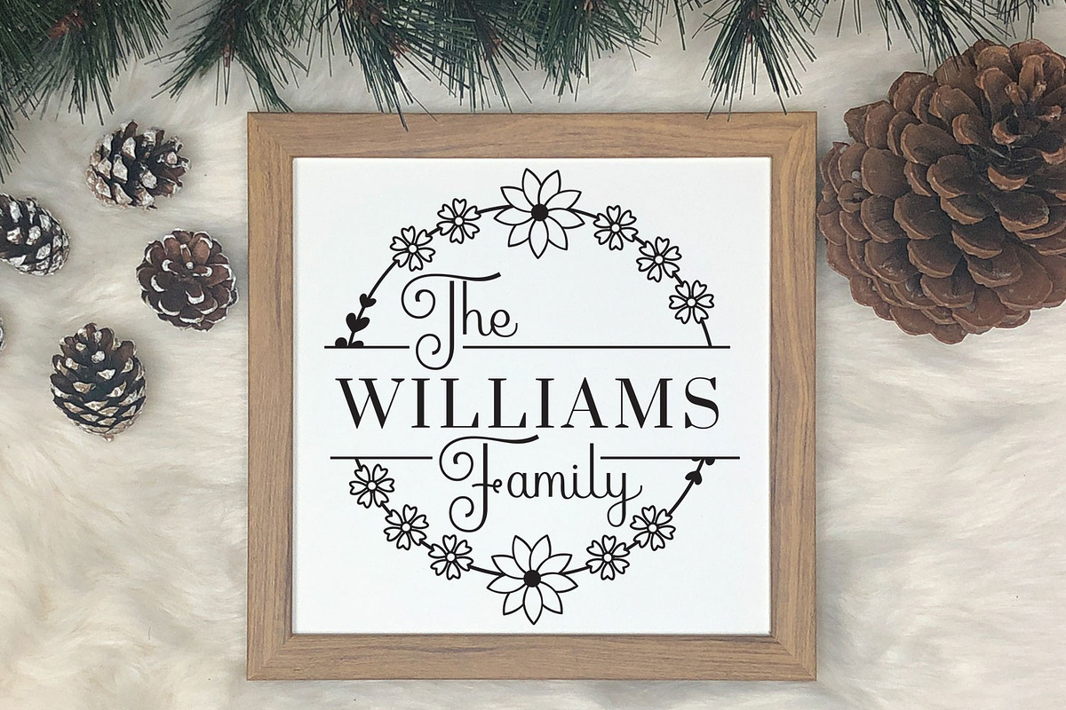 Family monogram SVG Bundle, an Object Graphic by Dasagani (Photo 6 of 8)