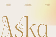 Aska Modern Elegant Serif Font, a Serif Font by timelesstype.co (Thumbnail 1 of 20)
