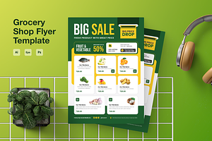 Grocery Store Catalog Flyer, a Flyer Template by Annora Studio