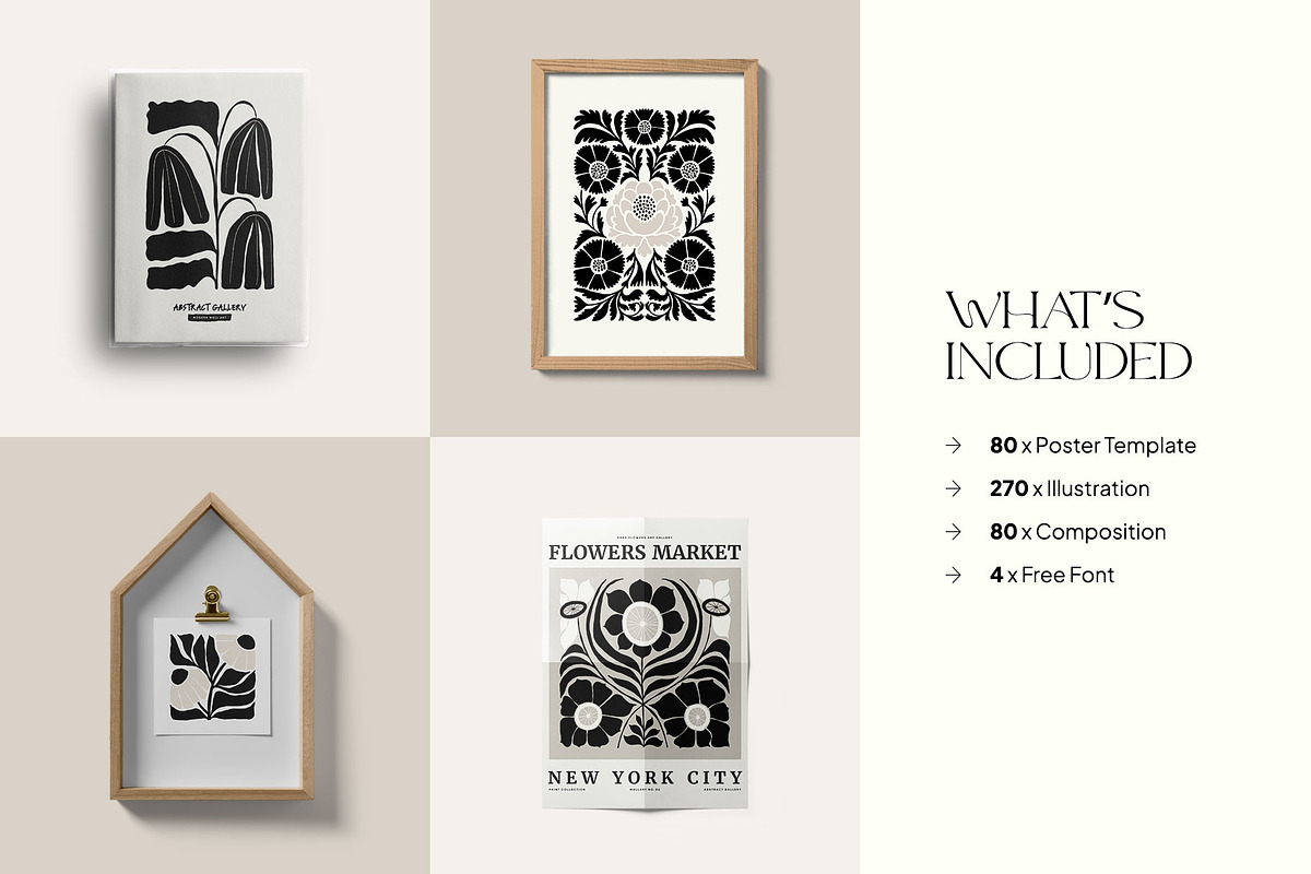 Dark Flowers | Wall Art Creator, an Object Graphic by Leleka.Store (Photo 3 of 15)