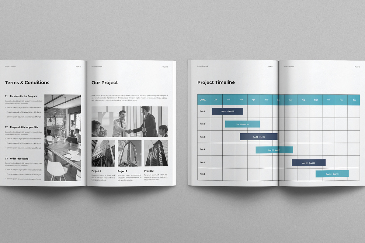 Project Proposal Template, a Brochure Template by E-Type (Photo 5 of 7)