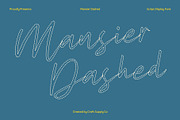 Mansier Dashed, a Script Font by Craft Supply Co. (Thumbnail 1 of 8)