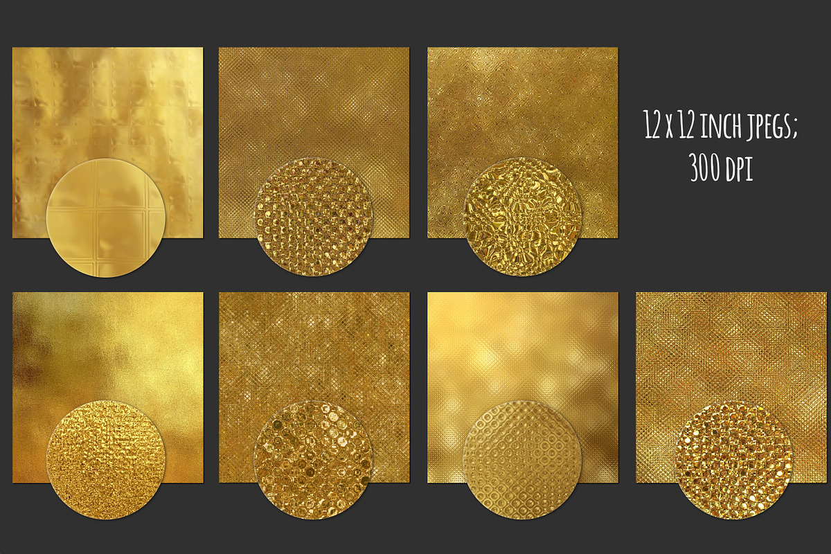 Gold glass and foil textures, a Texture Graphic by Paper Farms (Photo 3 of 3)