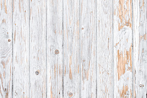 White Rustic Wooden Background