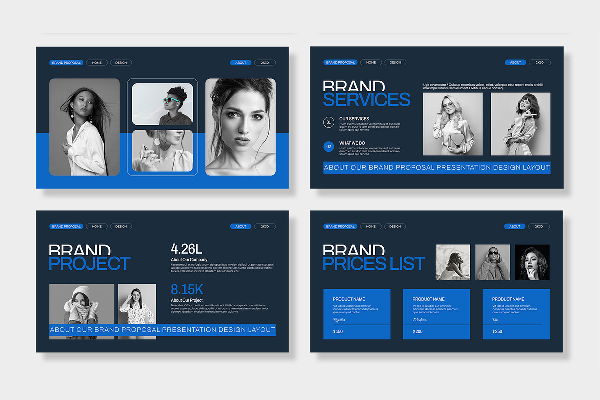 Brand Proposal Presentation Template, a Presentation Template by MightyDesign (Photo 4 of 8)