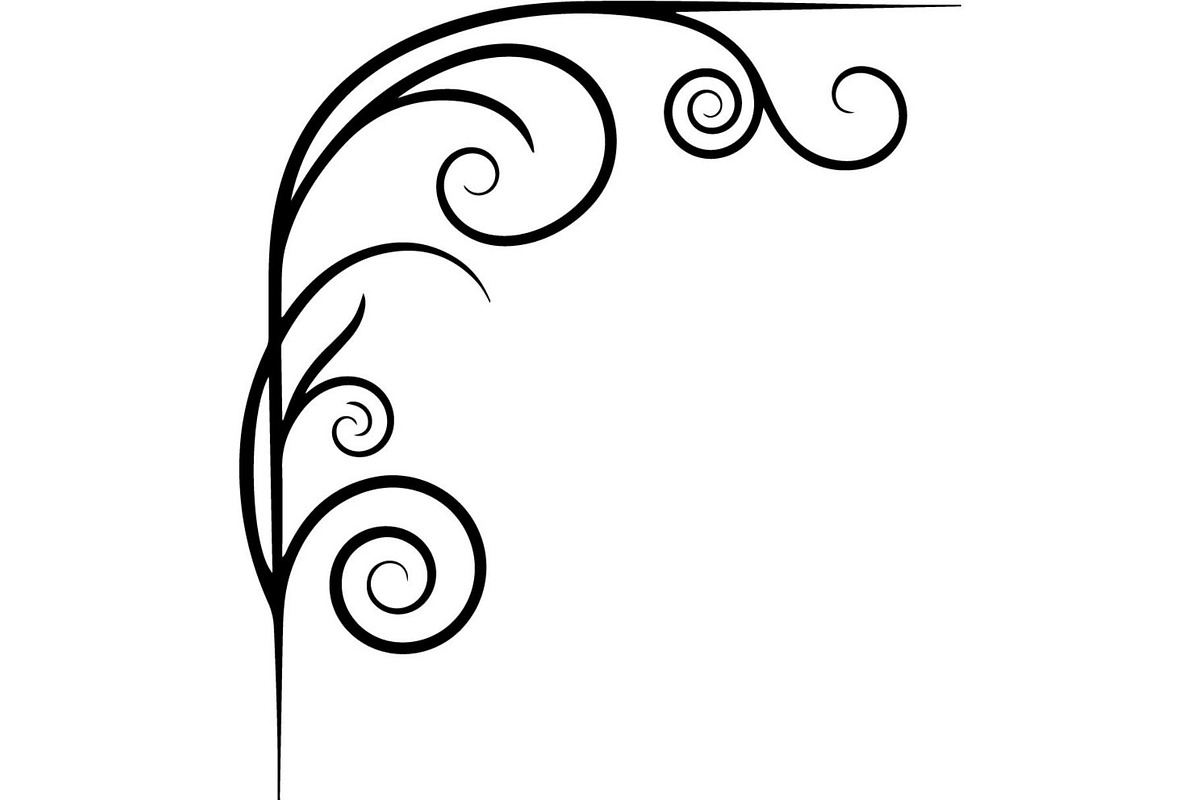 Elegant Vintage Floral Corner Frame, a Decorative Illustration by Designer_Momina (Photo 5 of 21)