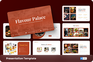 Flavour Palace - Restaurant Keynote, a Presentation Template by GraphauseProject