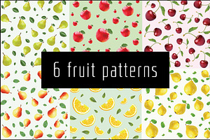 6 Fruit Patterns