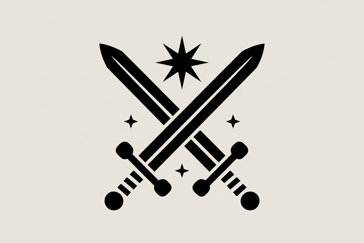 two celestial swords crossed, an Illustration by Amazin_art (Photo 8 of 16)