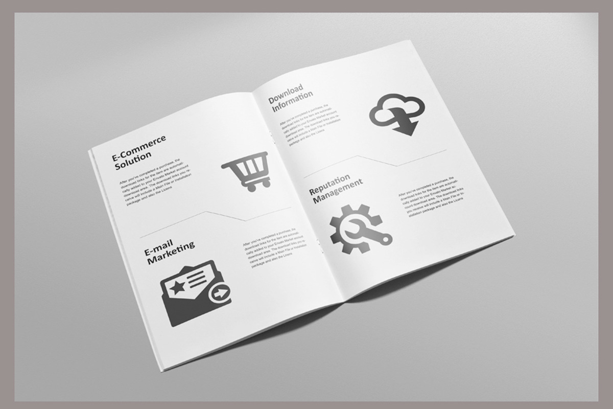 Brochure / Magazine Mock-Up, a Print Template by resumetemplathttps://d3es (Photo 7 of 13)
