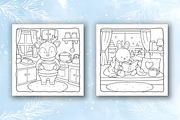Winter Days Cute & Comfy Coloring, a Seasonal Illustration by Coco Bloom (Thumbnail 2 of 4)