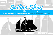 Sailing Ships Set, a Transportation Illustration by Albert Does Stuff (Thumbnail 1 of 3)
