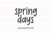 Spring Days | Cute Handwritten Font, a Handwritten Font by KA Designs (Thumbnail 1 of 11)