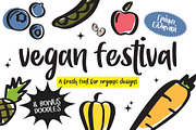 Vegan Festival, a Handwritten Font by George Bourle (Thumbnail 1 of 9)