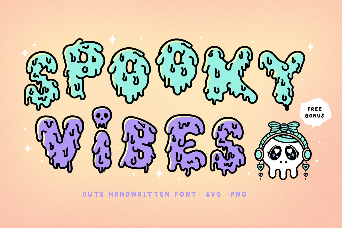 Spooky Vibes Handwritten Font, a Handwritten Font by Kanink Studio (Photo 1 of 14)