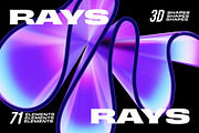 70+ 3D Rays illustrations, an Object Graphic by assetpro.design (Thumbnail 1 of 14)