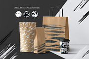 Black&White patterns + ink elements, a Pattern Graphic by Bosotochka♥Art (Thumbnail 4 of 9)
