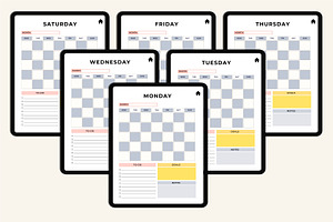 Digital 365 Days Planner 2026, a Stationery Template by Designmela01