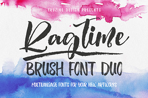 Ragtime - Brush Font Duo